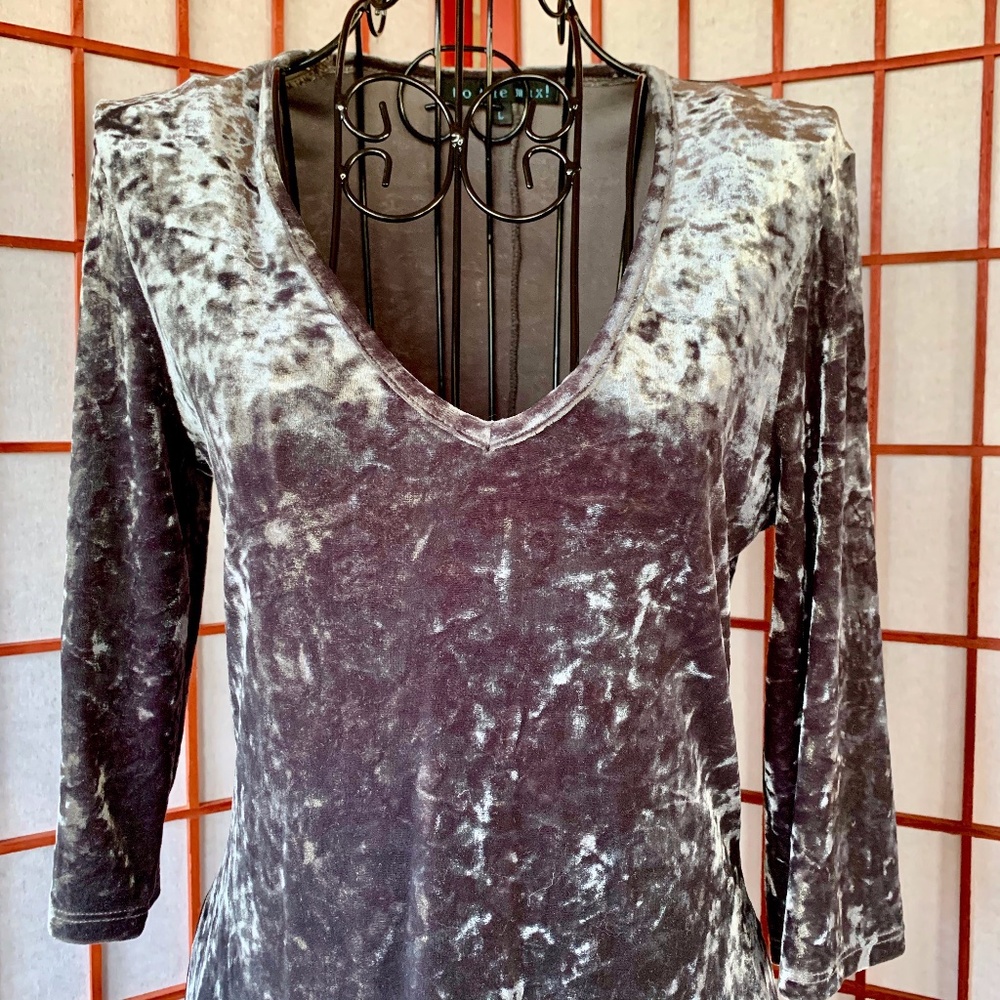 To the Max Silver Crushed Velvet Bodycon Midi